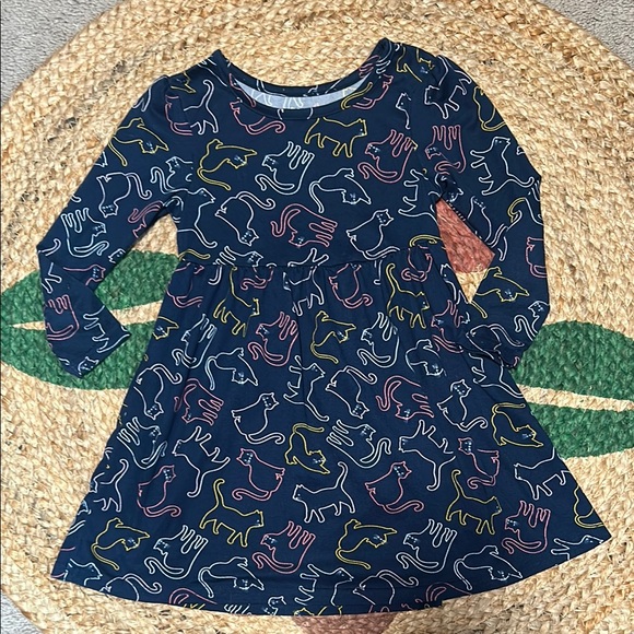 Member’s Mark Other - Kids Navy Blue Cat Print Dress